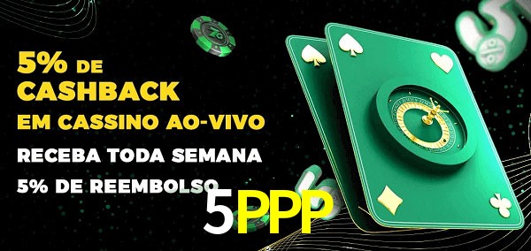Promoções do cassino ao Vivo 5PPP